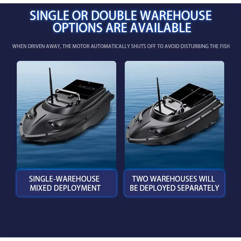 Fish Finder - Barco Cebador para Pesca de Carpas,
