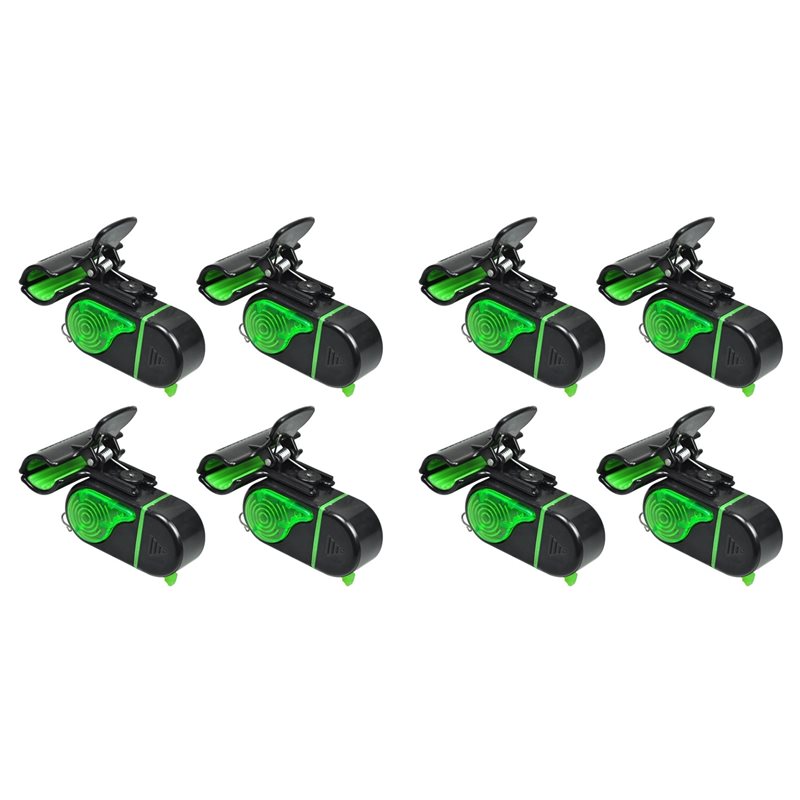 Fish Alarm - A06F-8PCS Alarmas de pesca con luz