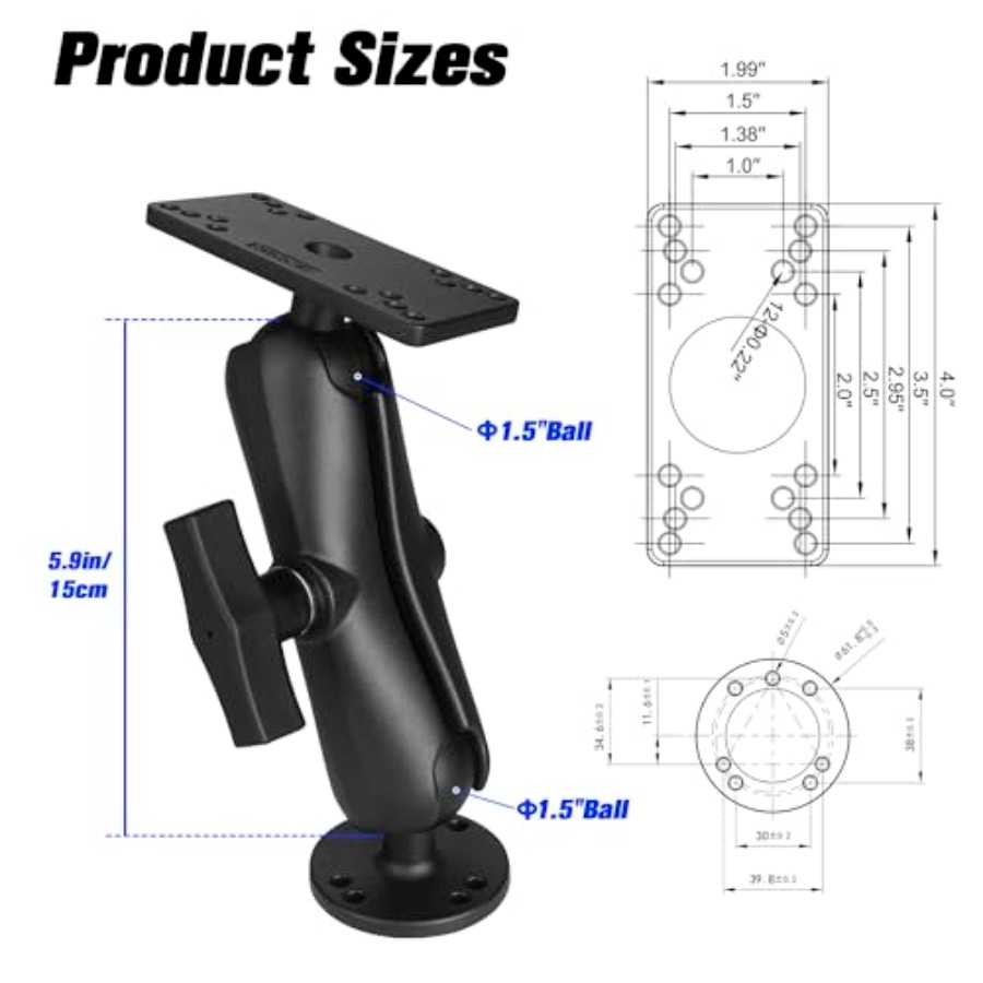 Soporte para sonda de pesca pa - Fish Finder Mount reseña y precio